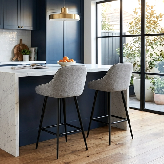 Metro Grey Bar Stool (Set of 2)