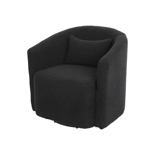 Drift Fleece Swivel Chair - Grey – furniture piece by Interior Ave