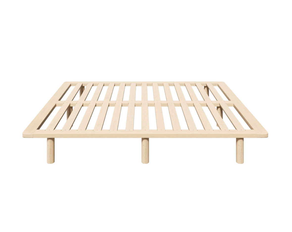 Monty Natural Pine Bed Base - Double