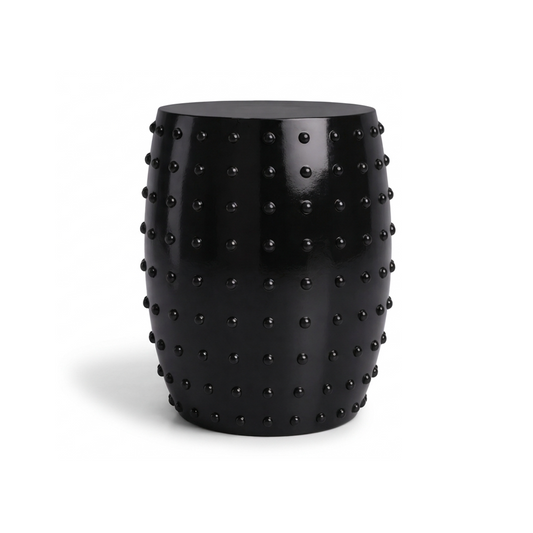 Atelier Noir Studded Side Table - Black