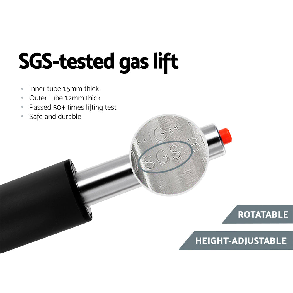 Byron Padded Bar Stool - Charcoal Grey - Set of Two