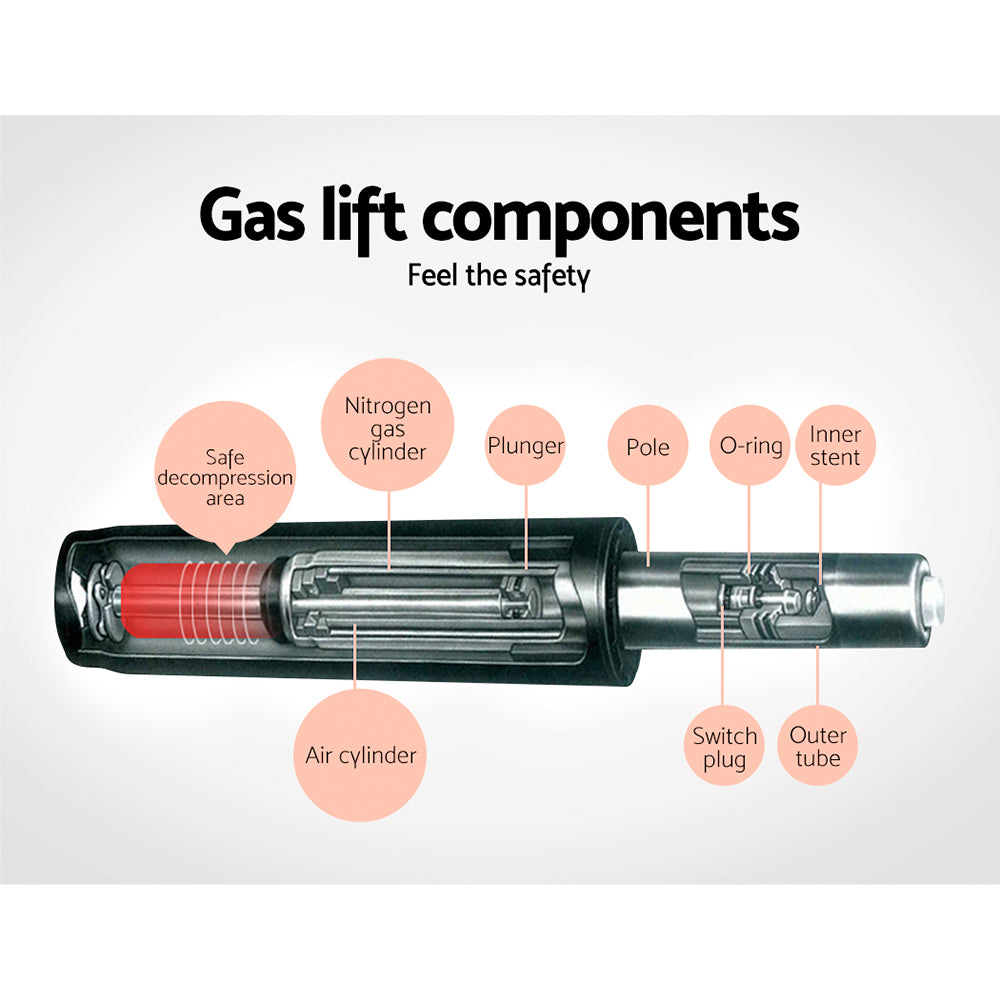 Byron Padded Bar Stool - Charcoal Grey - Set of Two
