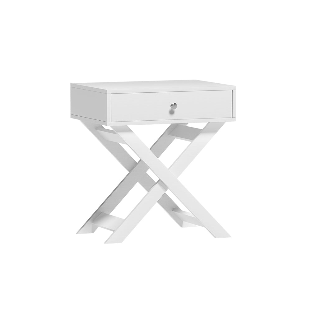 Harper Bedside Table - White
