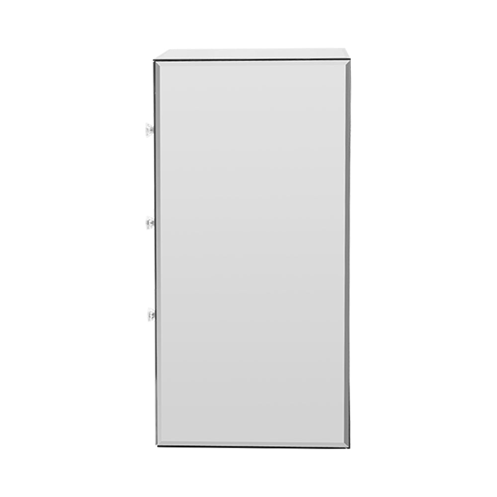 Alila Mirrored Beside Table - Silver