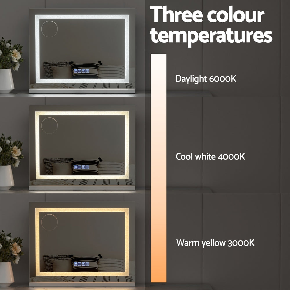 Crystal Vanity Makeup Mirror - Bluetooth - Small