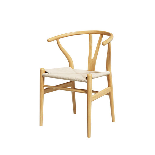 Wishbone Dining Chair - Natural – luxury accent chair by Interior Ave