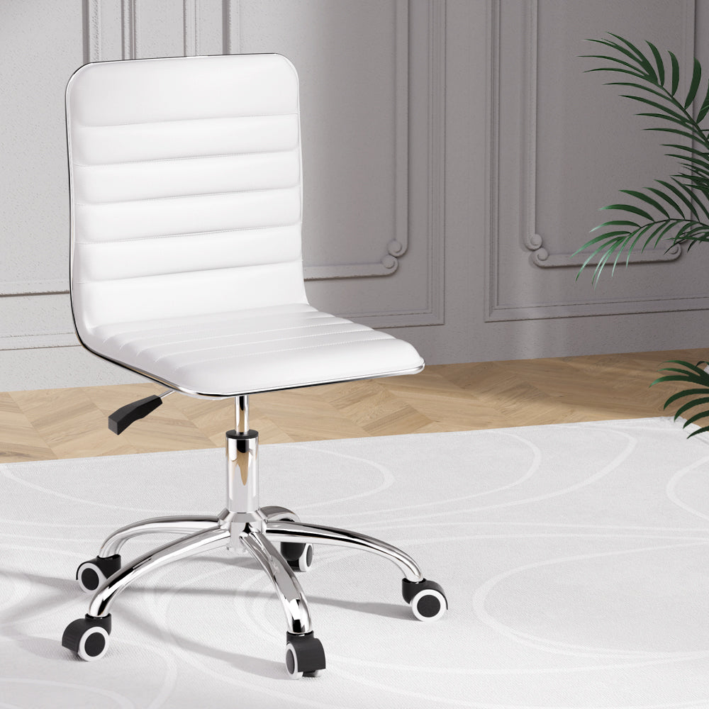 Stylus Office Chair - White – luxury accent chair by Interior Ave