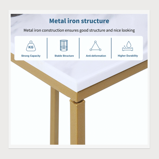 Catalina C Shaped End Table - Furniture Hire