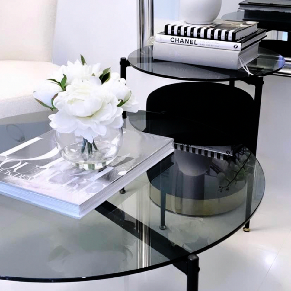 Cocktail - Glass Nested Coffee Table Set