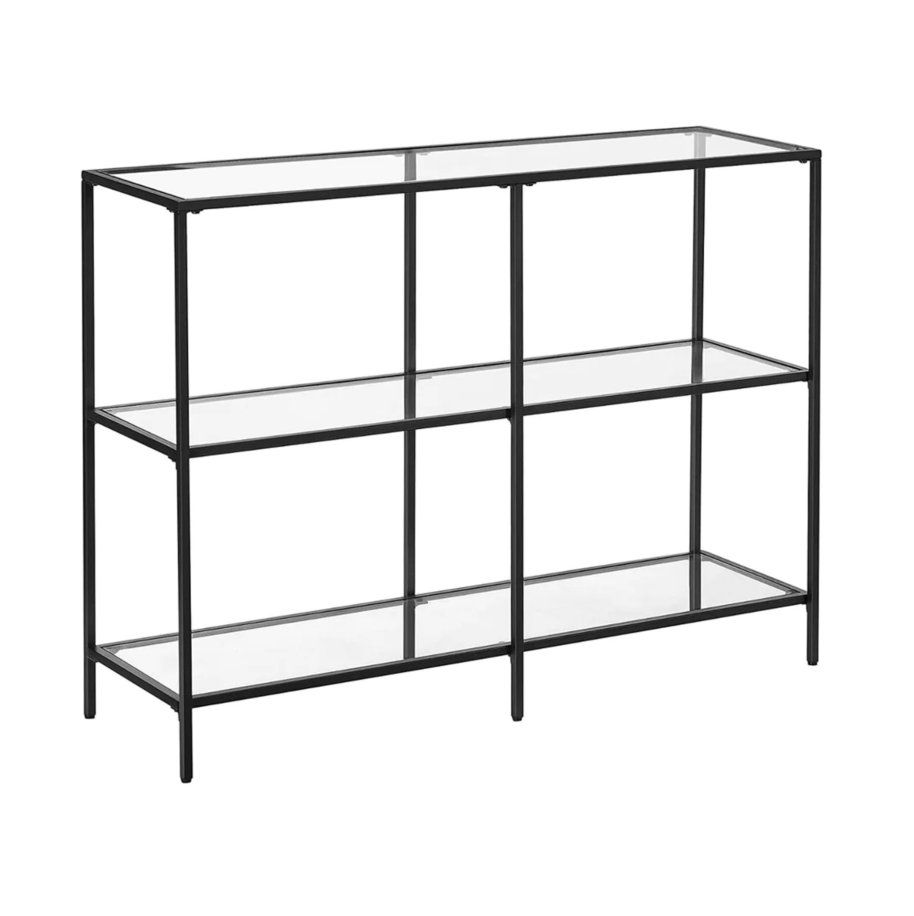 Embler 3 Tier Hallway Console Table - Black – premium furniture by Interior Ave