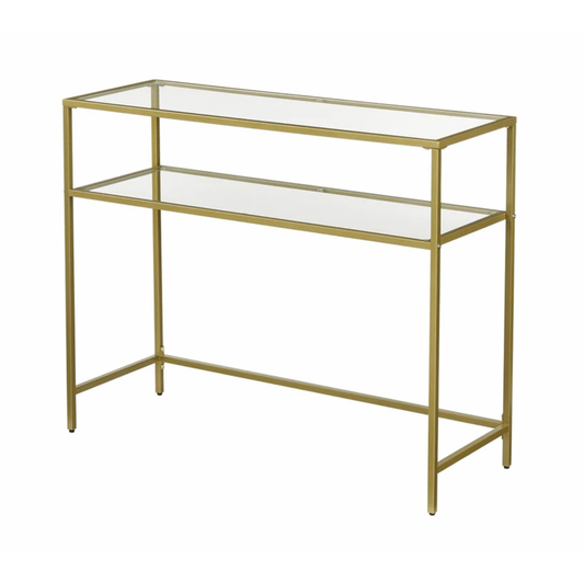 Embler 2 Tier Hallway Console Table - Gold – premium furniture by Interior Ave