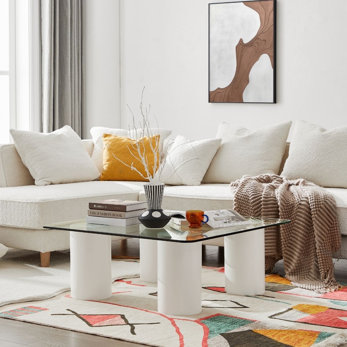 Monti Pilar Glass Coffee Table