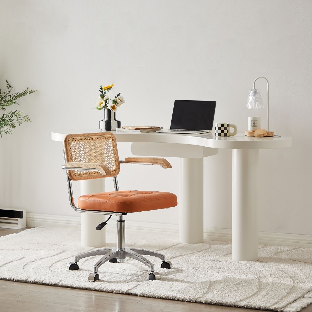 Parker Rattan Office Chair