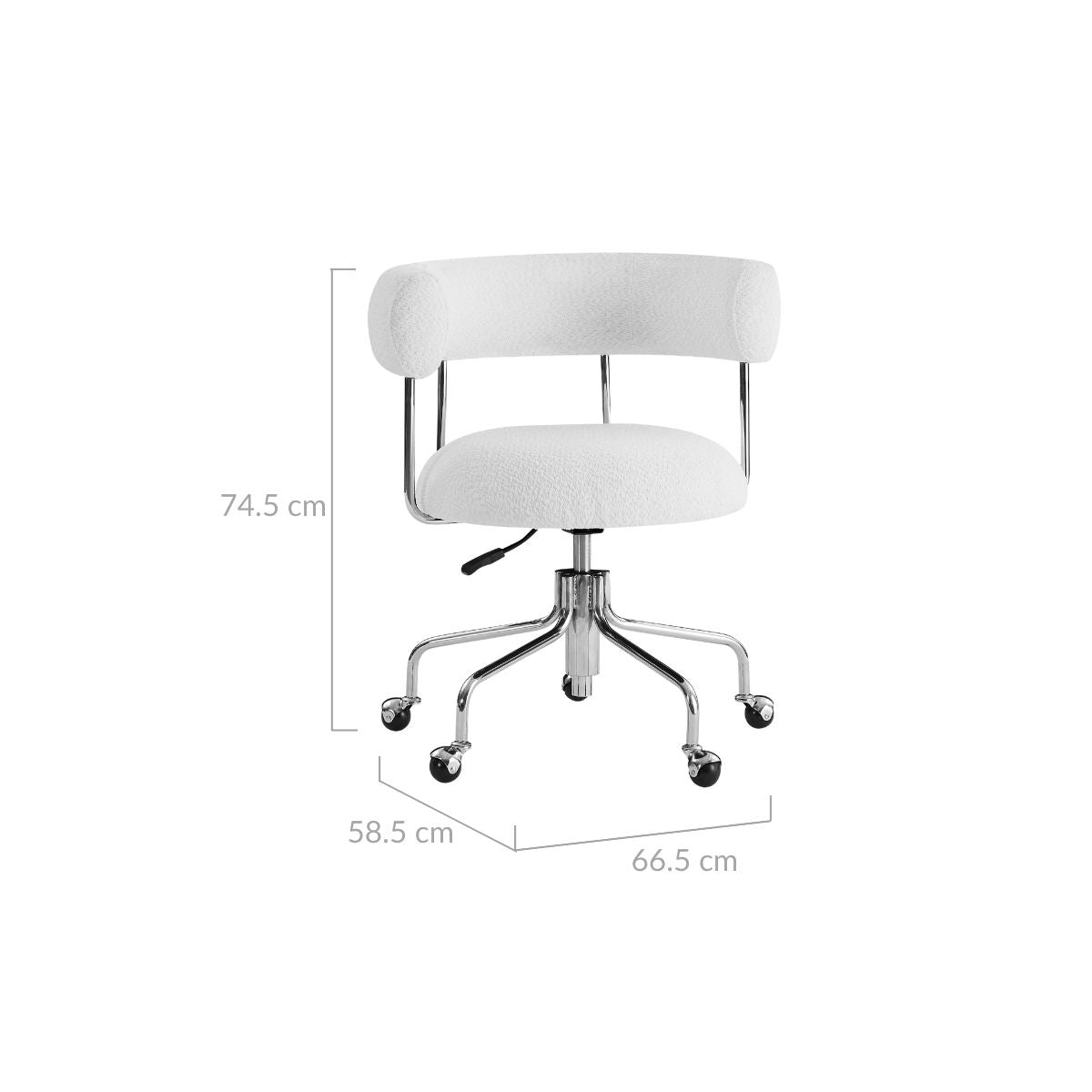 Bianco White Office Chair