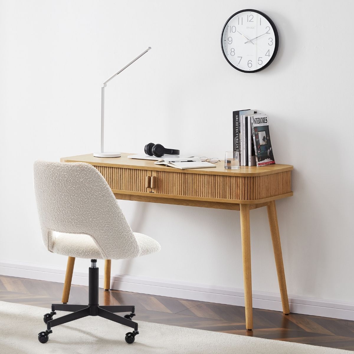 Kobi Column Office Desk - Natural