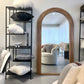 Sierra Arched Step Mirror - Oak Wood