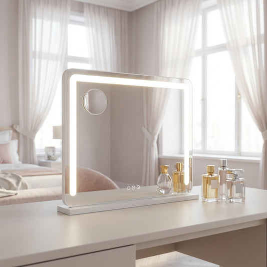 Slimline Hollywood Makeup Mirror - 50x60cm – Designer mirror by Interior Ave