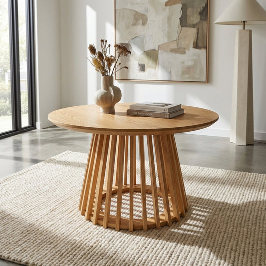 Haven Silhouette Coffee Table - 80cm - Natural – premium furniture by Interior Ave