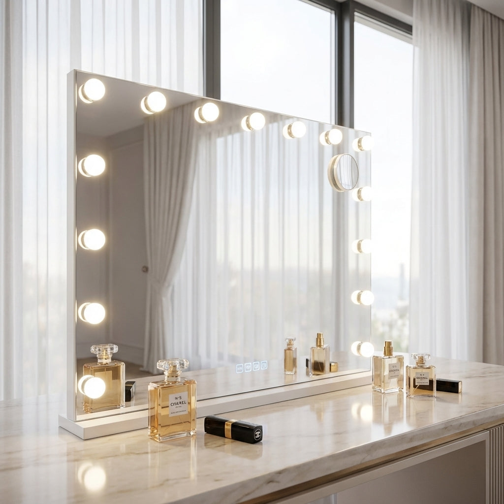 Hollywood Lux XL LED Makeup Mirror 80cm with Bluetooth Speaker