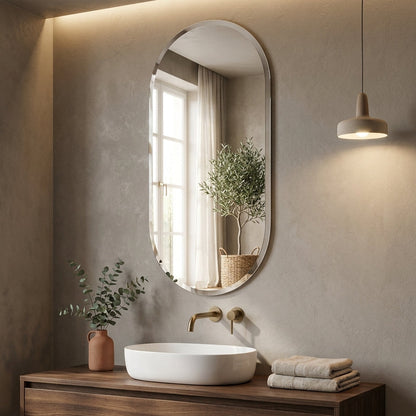 Monarch Frameless Wall Mirror – Designer mirror by Interior Ave