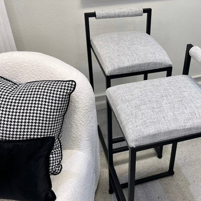 La Maison Bar Stool - Frosted Grey - premium furniture by Interior Ave