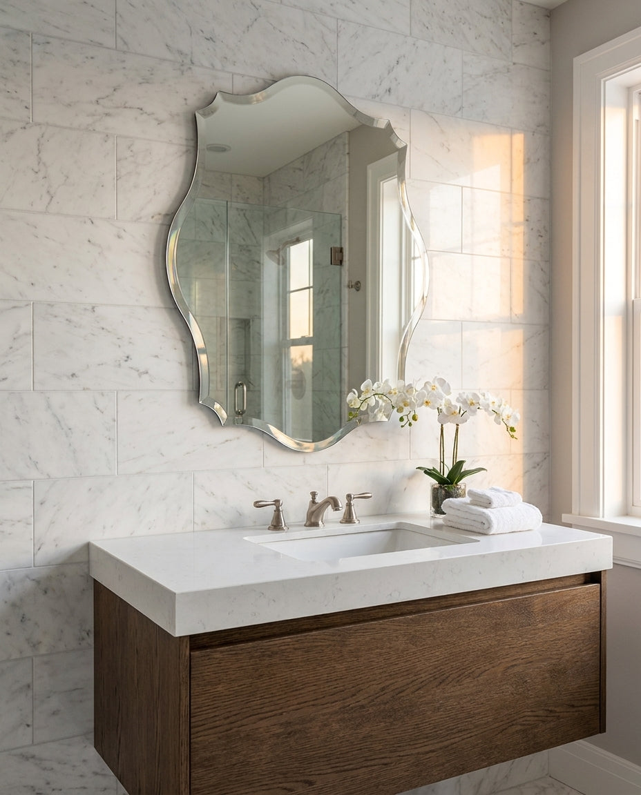 Empire Frameless Wall Mirror Oval – Designer mirror by Interior Ave