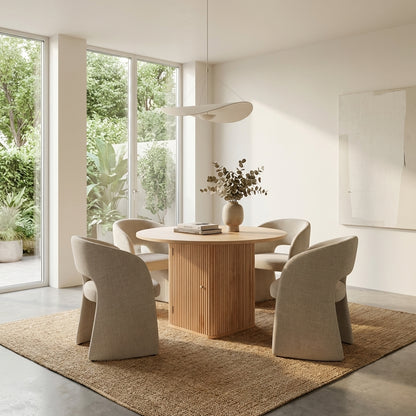 Rene Dining Table - Natural - 100cm - premium furniture by Interior Ave