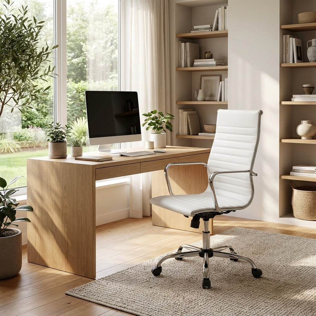 Vero Office Chair - White – luxury accent chair by Interior Ave