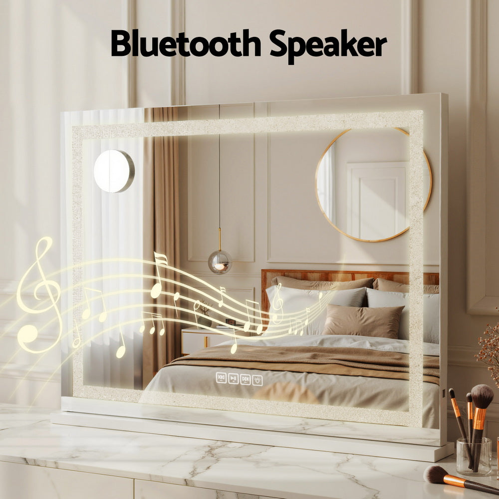 Crystal Vanity Makeup Mirror - Bluetooth - XL