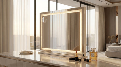 Hollywood Crystal Vanity LED Makeup Mirror - 80cm Bluetooth