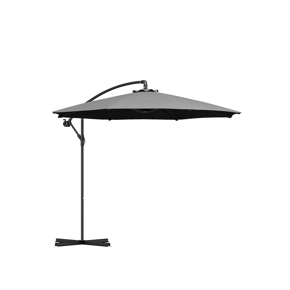 Milano 3M Outdoor Umbrella Cantilever With Protective Cover Patio Garden Shade-1878615036386217984