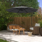 Milano 3M Outdoor Umbrella Cantilever With Protective Cover Patio Garden Shade-1878615036386217986