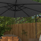 Milano 3M Outdoor Umbrella Cantilever With Protective Cover Patio Garden Shade-1878615036386217989