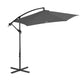 Milano Outdoor - Outdoor 3 Meter Hanging and Folding Umbrella - Charcoal-1878615032238051328