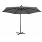 Milano Outdoor - Outdoor 3 Meter Hanging and Folding Umbrella - Charcoal-1878615032238051331