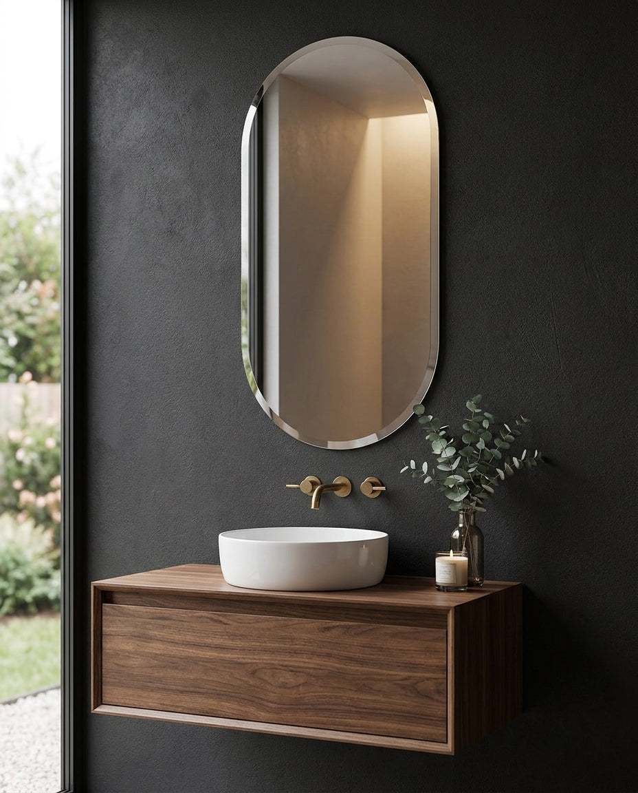 Monarch Frameless Wall Mirror – Designer mirror by Interior Ave