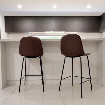 Marlo Bar Stool - Brown - Set of Two