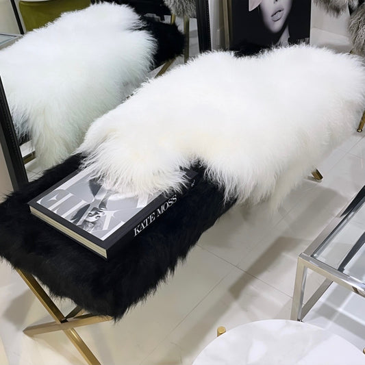 Black Fur Bench