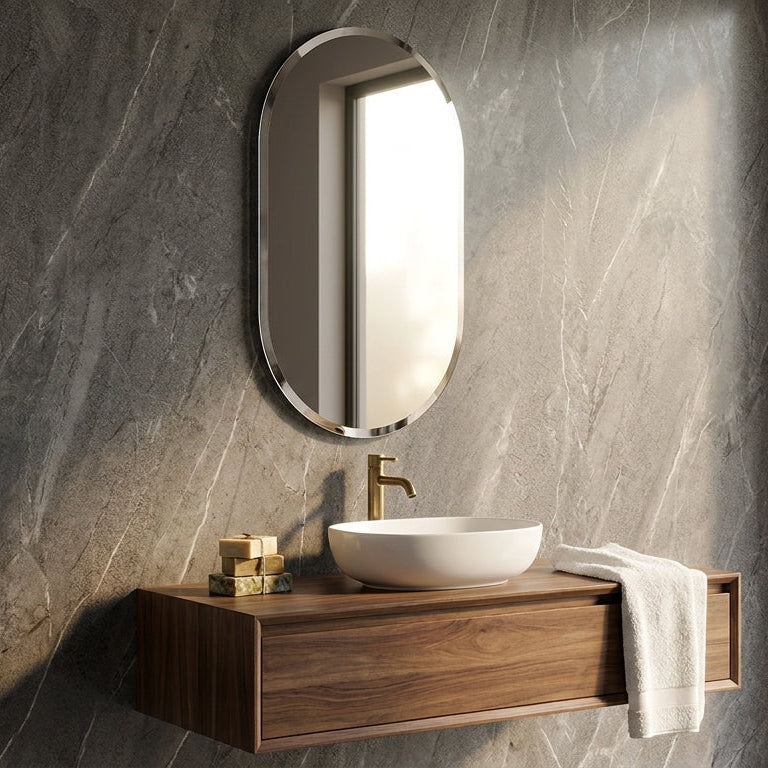 Monarch Frameless Wall Mirror – Designer mirror by Interior Ave