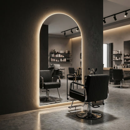 Halo Full Length Arched LED Mirror - Statement Mirror by Interior Ave