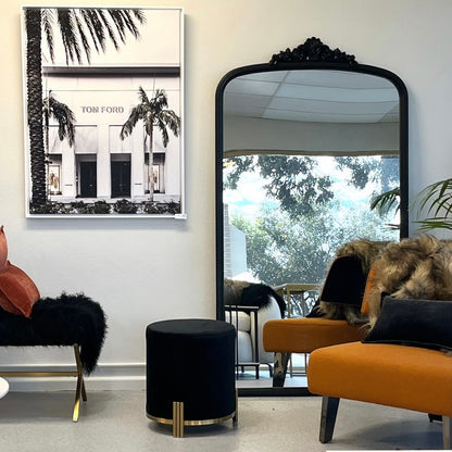 Black Oversized Statement Mirror
