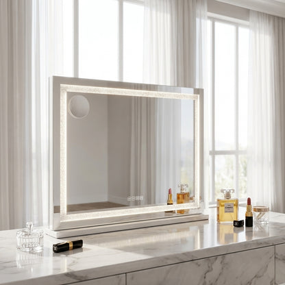 Hollywood Crystal Vanity LED Makeup Mirror - 80cm Bluetooth