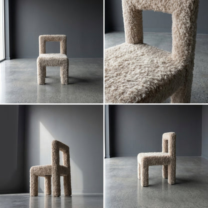 Forma Taupe Sheepskin Dining Chair – furniture piece by Interior Ave