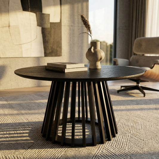 Haven Silhouette Coffee Table - 80cm - Black – premium furniture by Interior Ave