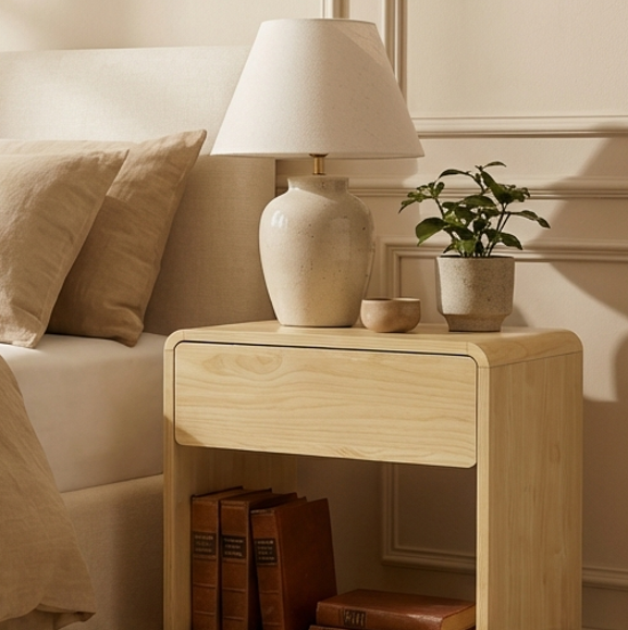 Ashbury Bedside Table | Modern Bedside Table by Interior Ave