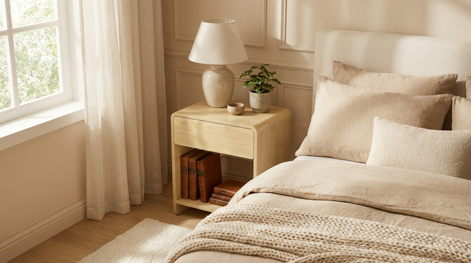 Ashbury Bedside Table | Modern Bedside Table by Interior Ave