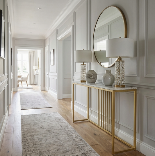 Aurelia Hallway Console Table - Gold – premium furniture by Interior Ave