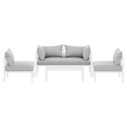 Palm Cove 4 Seater Outdoor Sofa Set Aluminium Lounge Setting