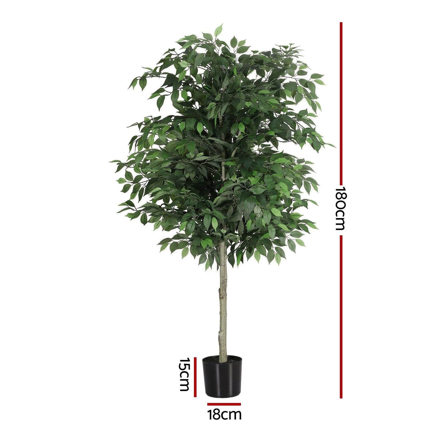 180cm Premium Faux Ficus Tree
