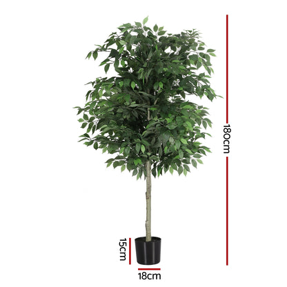 180cm Premium Faux Ficus Tree